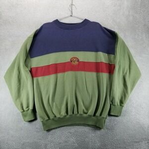 VTG GUESS by Georges Marcia Sweater Mens XL Green‎ USA Team Players Striped 90s